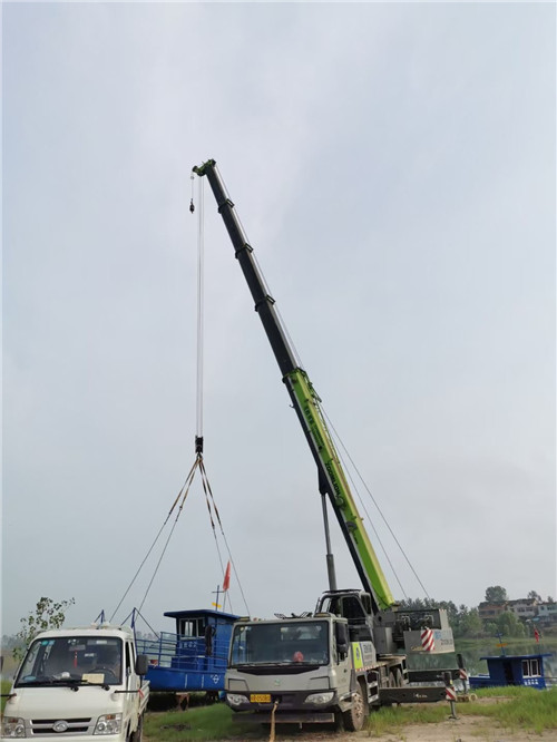 桐城市桥梁建设吊装案例